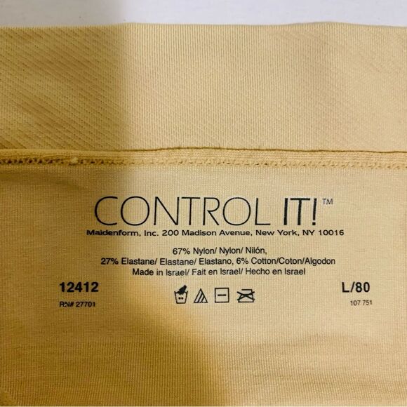 Maidenform Control It Tan High Waist Shapewear Thong size large - Picture 3 of 4
